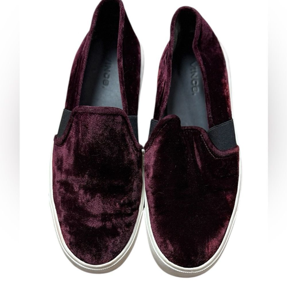 Vince Jewel Purple Velvet Slide on Sneakers